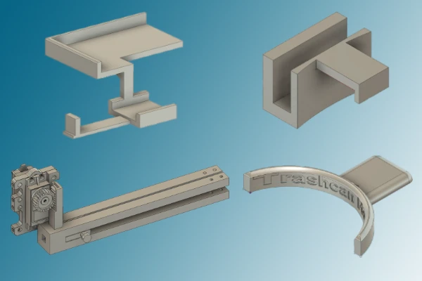 Image of some of the objects I have designed and 3D printed